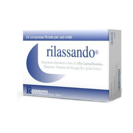 Rilassando integratore alimentare per sonno e rilassamento 24 compresse Rilassando integratore alimentare per sonno e rilassamento 24 compresse