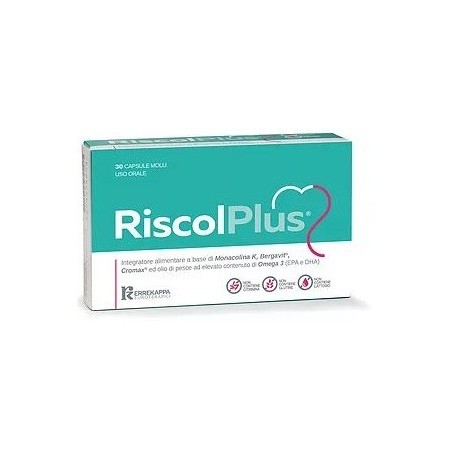 Riscol Plus integratore per il colesterolo 30 capsule Riscol Plus integratore per il colesterolo 30 capsule
