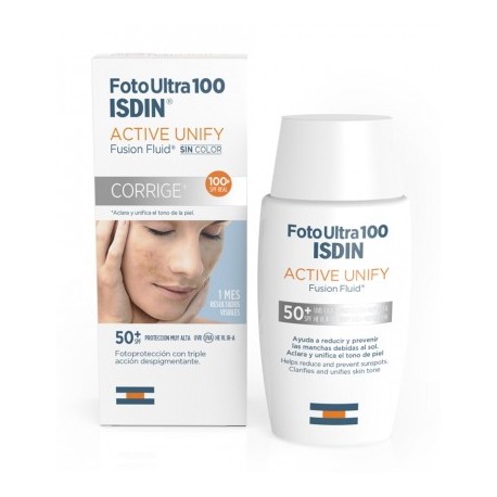 ISDIN FotoUltra 100 Active Unify SPF50+ Protezione solare antimacchia 51,5 g