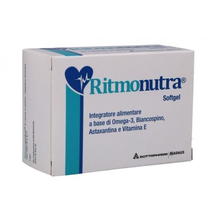 Ritmonutra integratore per apparato cardiovascolare 30 capsule softgel Ritmonutra integratore per apparato cardiovascolare 30 capsule softgel