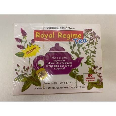 Royal Regime Tea infuso drenante e contro la stitichezza 50 bustine