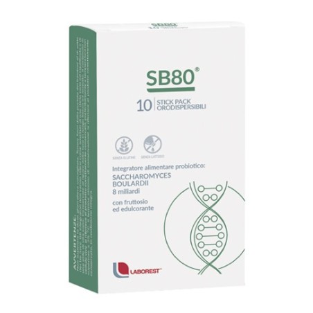Sb80 integratore probiotico per flora batterica intestinale 10 bustine orosolubili Sb80 integratore probiotico per flora batterica intestinale 10 bustine orosolubili