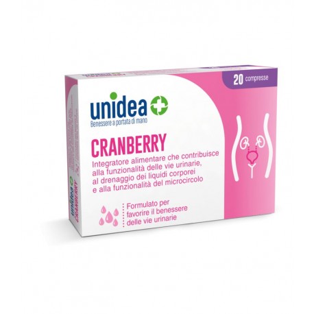 Unidea Cranberry D- Mannos 20 compresse - Integratore per le vie urinarie e la cistite