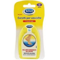 Scholl Cerotti per vesciche resistenti all'acqua 5 pezzi taglia media