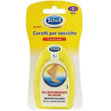 Scholl Cerotti per vesciche resistenti all'acqua 5 pezzi taglia media Scholl Cerotti per vesciche resistenti all'acqua 5 pezzi taglia media