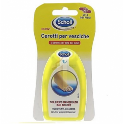 Scholl Cerotti per vesciche delle dita dei piedi 6 pezzi
