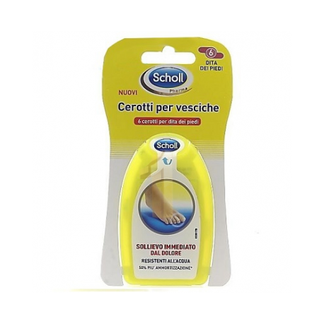 Scholl Cerotti per vesciche delle dita dei piedi 6 pezzi