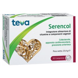 Teva Serencol integratore per il colesterolo e la pressione 30 compresse