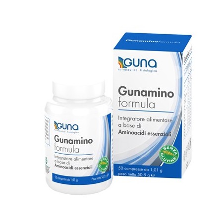 Gunamino Formula 50 compresse - Integratore di aminoacidi essenziali Gunamino Formula 50 compresse - Integratore di aminoacidi essenziali