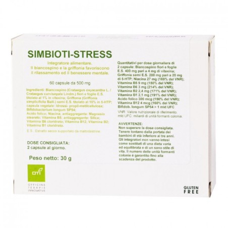 OTI Simbioti Stress integratore per rilassamento e benessere mentale 60 capsule OTI Simbioti Stress integratore per rilassamento e benessere mentale 60 capsule