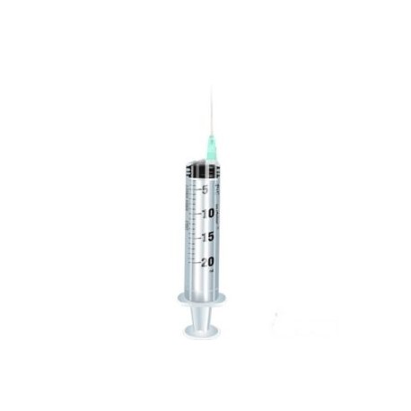 PIC Siringa da 20 ml 21 gauge 1 1/2 cono eccentrico 1 pezzo