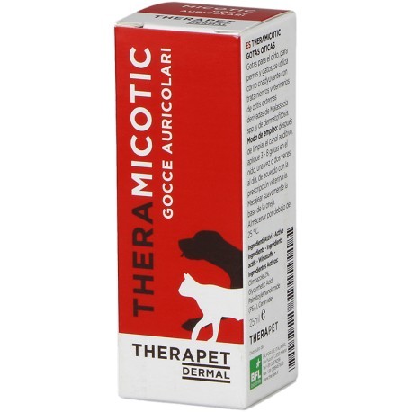 Theramicotic Gocce Otologiche per cani e gatti 25 ml