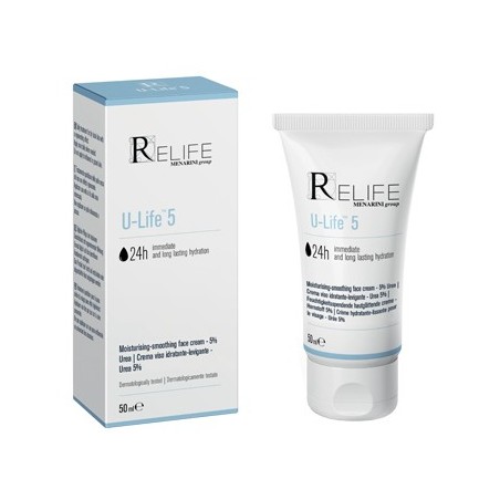U-Life 5 Crema 50 ml - Crema viso idratante e levigante con urea U-Life 5 Crema 50 ml - Crema viso idratante e levigante con urea