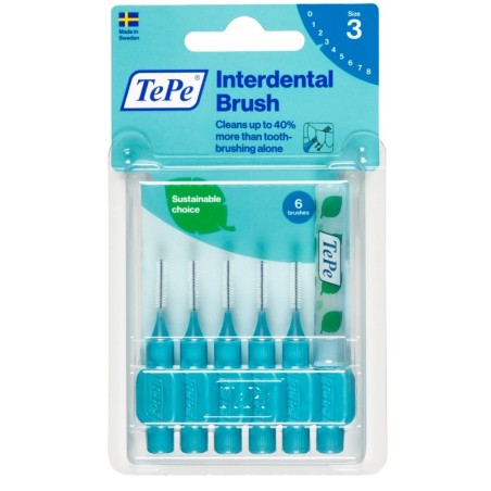 TePe Scovolino per igiene interdentale 6 pezzi 0,60 mm blu TePe Scovolino per igiene interdentale 6 pezzi 0,60 mm blu