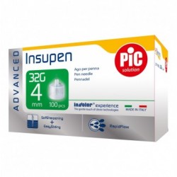 PIC Ago penna insulina Insupen Advance G32x4 mm 100 pezzi