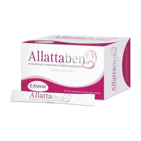 Allattaben Integratore per allattamento 20 stick 10 ml Allattaben Integratore per allattamento 20 stick 10 ml