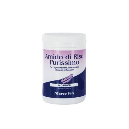 Marco Viti Amido di riso in cannoli purissimo emolliente rinfrescante 250 g Marco Viti Amido di riso in cannoli purissimo emolliente rinfrescante 250 g
