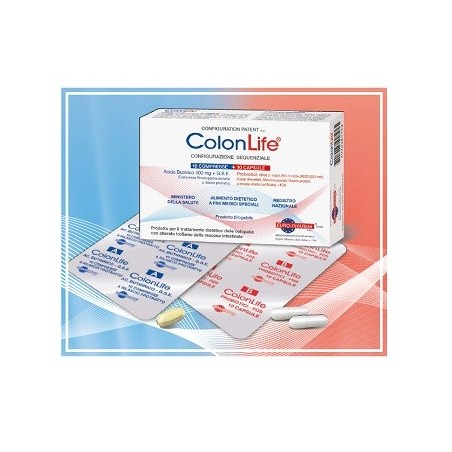 ColonLife Configurazione Sequenziale integratore per coleopatie 10 compresse + 10 capsule ColonLife Configurazione Sequenziale integratore per coleopatie 10 compresse + 10 capsule