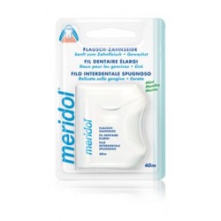 Meridol Filo interdentale spugnoso delicato aroma menta fresca 40 metri