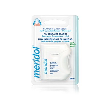 Meridol Filo interdentale spugnoso delicato aroma menta fresca 40 metri Meridol Filo interdentale spugnoso delicato aroma menta fresca 40 metri