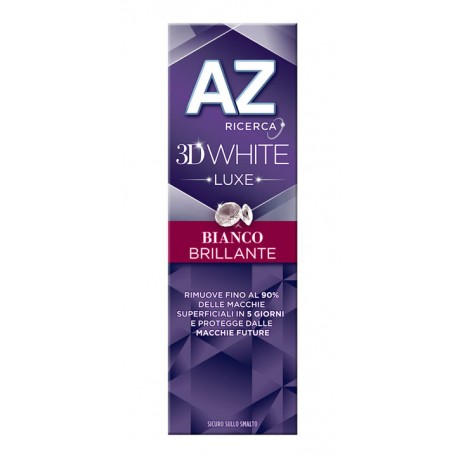 AZ 3D White Luxe Bianco Brillante Dentifricio antimacchia gusto menta 75 ml