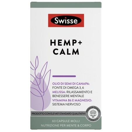 Swisse Hemp+ Calm - Integratore rilassante con olio di semi di canapa