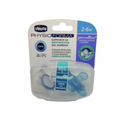 Chicco PhysioForma Gommottino Boy in silicone per bambini 2-6 mesi 2 pezzi Chicco PhysioForma Gommottino Boy in silicone per bambini 2-6 mesi 2 pezzi