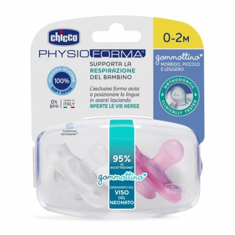 Chicco PhysioForma Gommottino Girl per neonati 0-2 mesi 2 pezzi