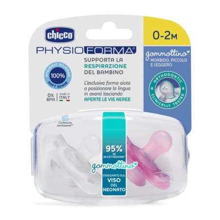 Chicco PhysioForma Gommottino Girl per neonati 0-2 mesi 2 pezzi Chicco PhysioForma Gommottino Girl per neonati 0-2 mesi 2 pezzi