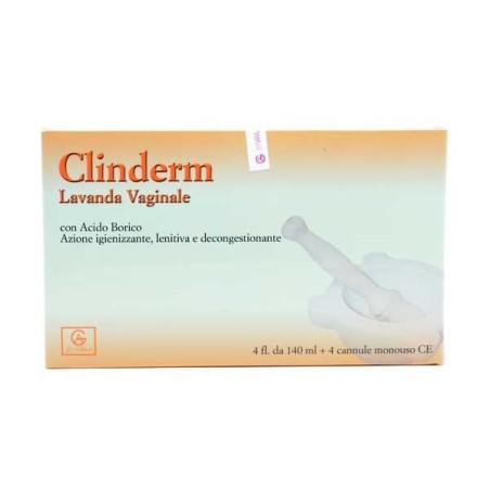 Clinderm Lavanda vaginale igienizzante lenitiva decongestionante 4 flaconi da 140 ml Clinderm Lavanda vaginale igienizzante lenitiva decongestionante 4 flaconi da 140 ml