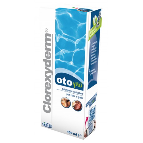 Clorexyderm Oto Più Detergente auricolare per cani e gatti 150 ml