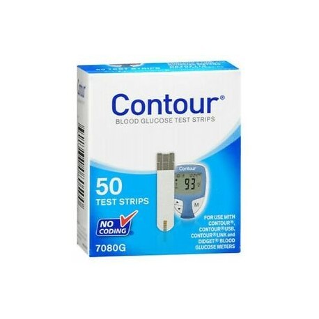 Contour Glicemia strisce reattive per controllo del diabete 50 pezzi