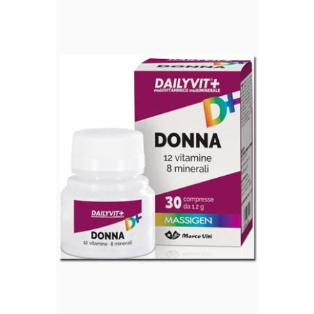 Dailyvit+ Donna integratore di vitamine e minerali per benessere femminile 30 compresse Dailyvit+ Donna integratore di vitamine e minerali per benessere femminile 30 compresse