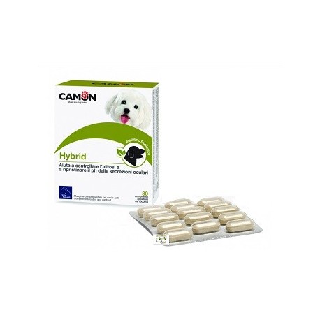 Camon Hybrid integratore per ghiandole lacrimali e salivari cani e gatti 30 compresse