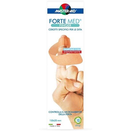 Master Aid Elastil Finger cerotto protettivo per le dita 10 pezzi Master Aid Elastil Finger cerotto protettivo per le dita 10 pezzi