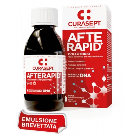 Curasept Afte Rapid Collutorio per afte ricorrenti e stomatiti 125 ml Curasept Afte Rapid Collutorio per afte ricorrenti e stomatiti 125 ml