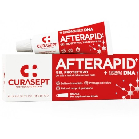 Curasept Afte Rapid Gel protettivo per la guarigione di afte e stomatiti 10 ml Curasept Afte Rapid Gel protettivo per la guarigione di afte e stomatiti 10 ml
