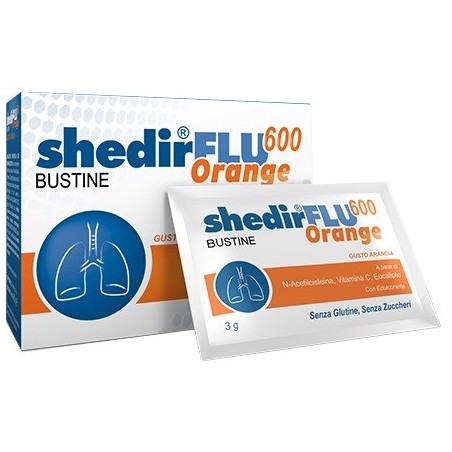Shedirflu 600 20 bustine gusto arancia Shedirflu 600 20 bustine gusto arancia