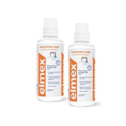 Elmex Carie Collutorio anti placca igienizzante doppia confezione 2 x 400 ml