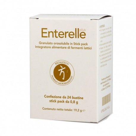 Enterelle Plus integratore di fermenti lattici per flora intestinale 24 bustine stickpack