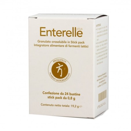 Enterelle Plus integratore di fermenti lattici per flora intestinale 24 bustine stickpack Enterelle Plus integratore di fermenti lattici per flora intestinale 24 bustine stickpack