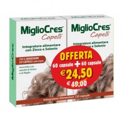 MiglioCres Capelli integratore per capelli e unghie 60+60 capsule