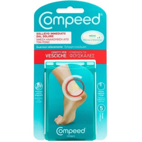 Compeed Cerotto idrocolloidale per vesciche medio 5 pezzi