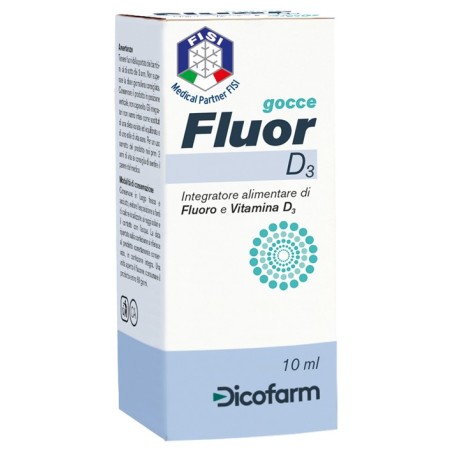 Fluor D3 integratore per il benessere di ossa e denti 10 ml Fluor D3 integratore per il benessere di ossa e denti 10 ml