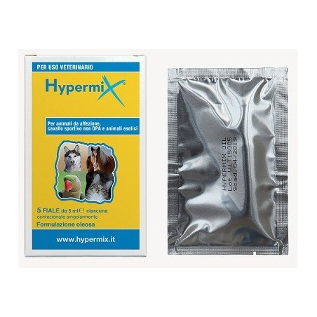 Hypermix Miscela di oli per la cura delle lesioni esterne negli animali 5 fiale monodosi Hypermix Miscela di oli per la cura delle lesioni esterne negli animali 5 fiale monodosi