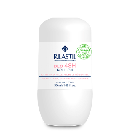 Rilastil Deo Roll-on 50 ml - Deodorante naturale lunga durata per pelle sensibile Rilastil Deo Roll-on 50 ml - Deodorante naturale lunga durata per pelle sensibile