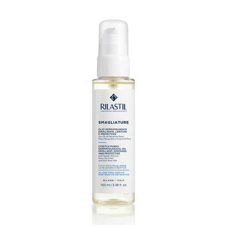 Rilastil Olio Smagliature - Olio alla mandorla, rosa mosqueta e crusca di riso 100 ml Rilastil Olio Smagliature - Olio alla mandorla, rosa mosqueta e crusca di riso 100 ml