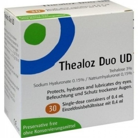 Thealoz Duo UD Gocce oculari lubrificanti monodose 30 flaconcini da 0,4 ml Thealoz Duo UD Gocce oculari lubrificanti monodose 30 flaconcini da 0,4 ml