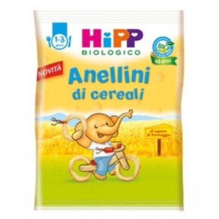 Hipp Bio Anellini di cereali snack per bambini 25 g Hipp Bio Anellini di cereali snack per bambini 25 g