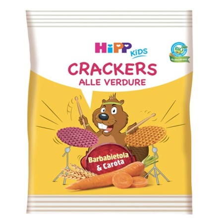 Hipp Kids Crackers alle verdure barbabietole e carote 25 g Hipp Kids Crackers alle verdure barbabietole e carote 25 g